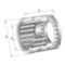 Combined Needle roller/Axial ball bearing without inner ring Single direction With cover Series: NX..-Z